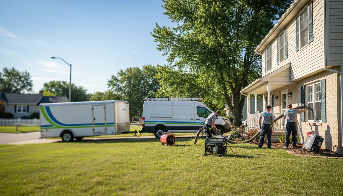 Flooded Basement Restoration And Cleanup With Repair in Woodville, OH near me